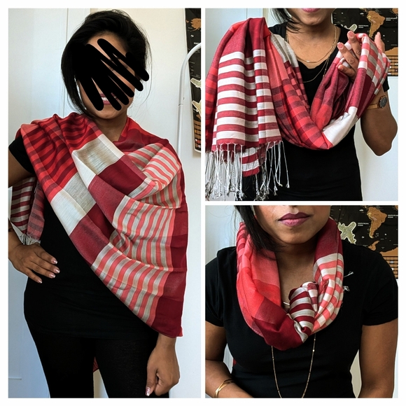 Gorgeous red scarf - Picture 1 of 2